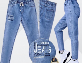 No Brand 1852 blue (деми) джинсы женские