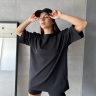 No Brand 4141 black (лето) футболка женские