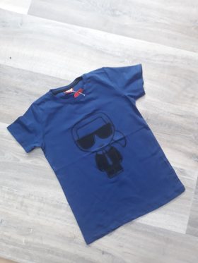 No Brand 8490 blue (лето) футболка детские
