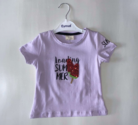 No Brand 9359 lilac (лето) футболка детские