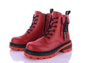Violeta 197-36 red (деми) ботинки женские