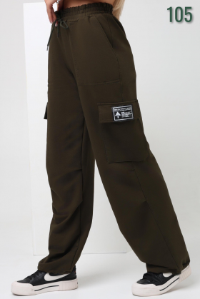 No Brand 105 khaki (деми) штаны спорт женские