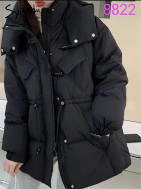 No Brand 8822 black (деми) куртка женские