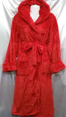No Brand 1134 red (зима) жіночі халат