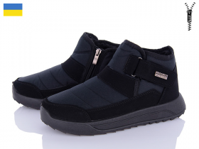 Paolla 3708 чорний (зима) ботинки женские
