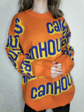 No Brand 110 orange (зима) свитер женские