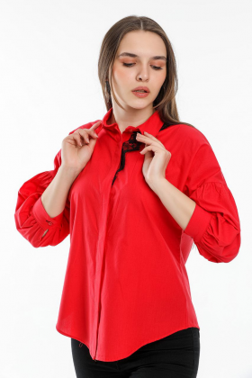 No Brand 2008 красный (деми) блузка женские