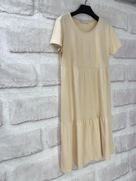 No Brand 7580 beige (лето) платье женские