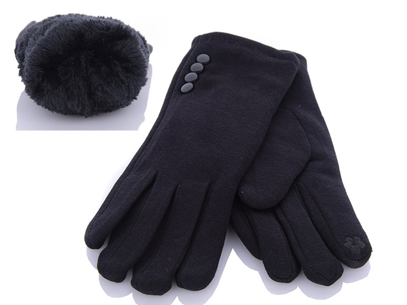 Ronaerdo 004 трикотаж хутро (зима) рукавички жіночі