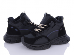 Violeta 197-168 black (зима) кросівки жіночі