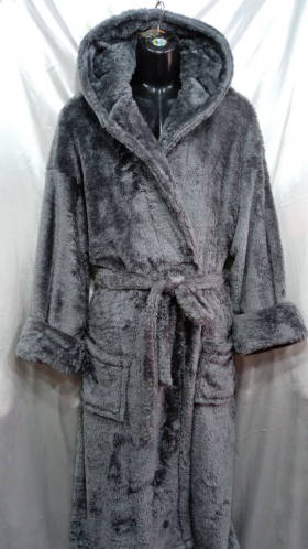 No Brand 1135 grey (зима) жіночі халат