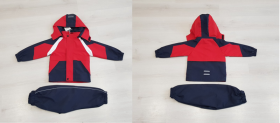 No Brand 22088 red-navy (деми) костюм спорт детские