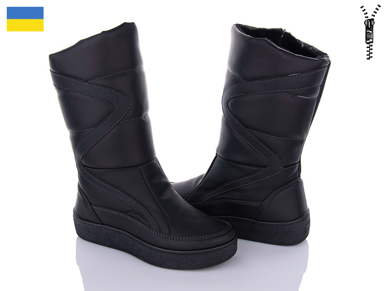 Paolla 420 чорний (зима) чоботи жіночі