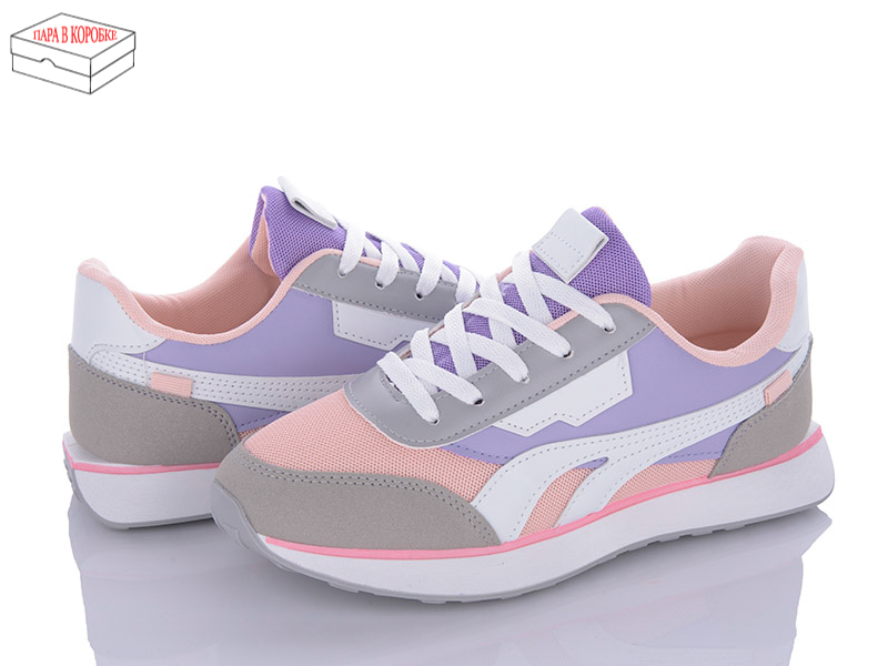 Verdasco THNB383 grey-pink (демі) кросівки жіночі