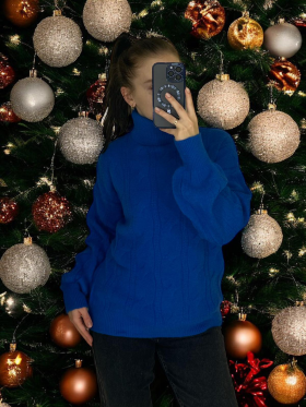 No Brand 26409 blue (зима) свитер женские