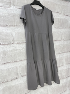 No Brand 7580 grey (лето) платье женские