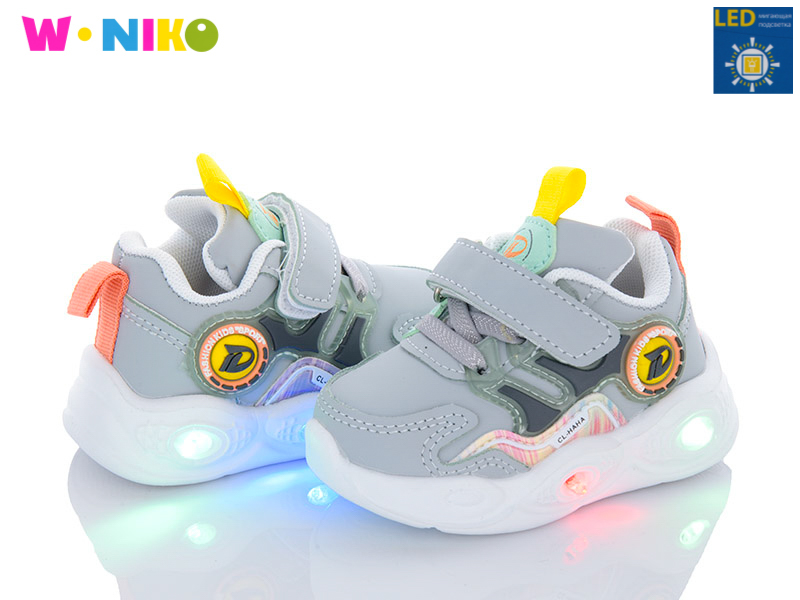 W.Niko CC107-2 LED (деми) кроссовки детские