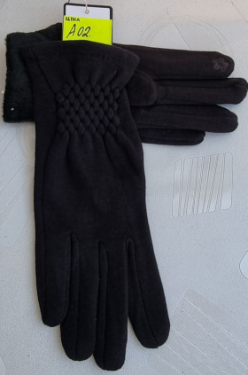 No Brand A02 black (зима) перчатки женские