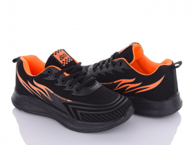 Lqd W121 black-orange (демі) кросівки