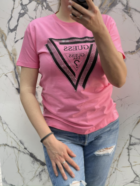 No Brand 4751 pink (лето) футболка женские