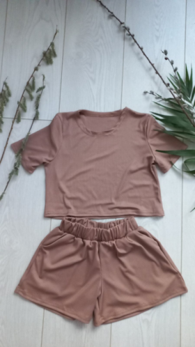 No Brand K001-7 brown (лето) костюм детские
