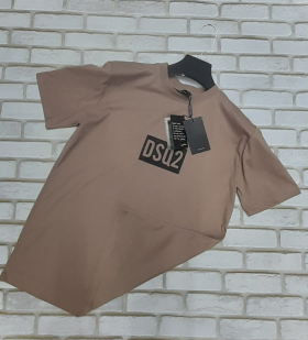 No Brand 147 brown (лето) футболка мужские