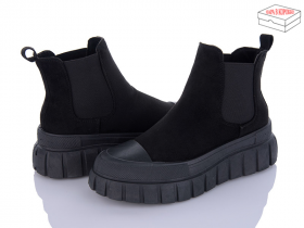 Qq Shoes BK50 black (демі) черевики жіночі