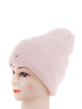 No Brand Натуральна ангора pink (зима) шапка жіночі