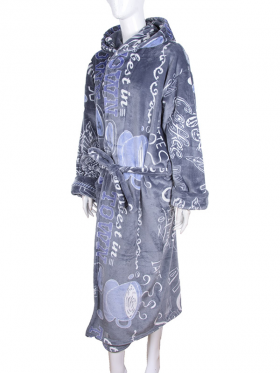 No Brand 31146 grey (зима) жіночі халат
