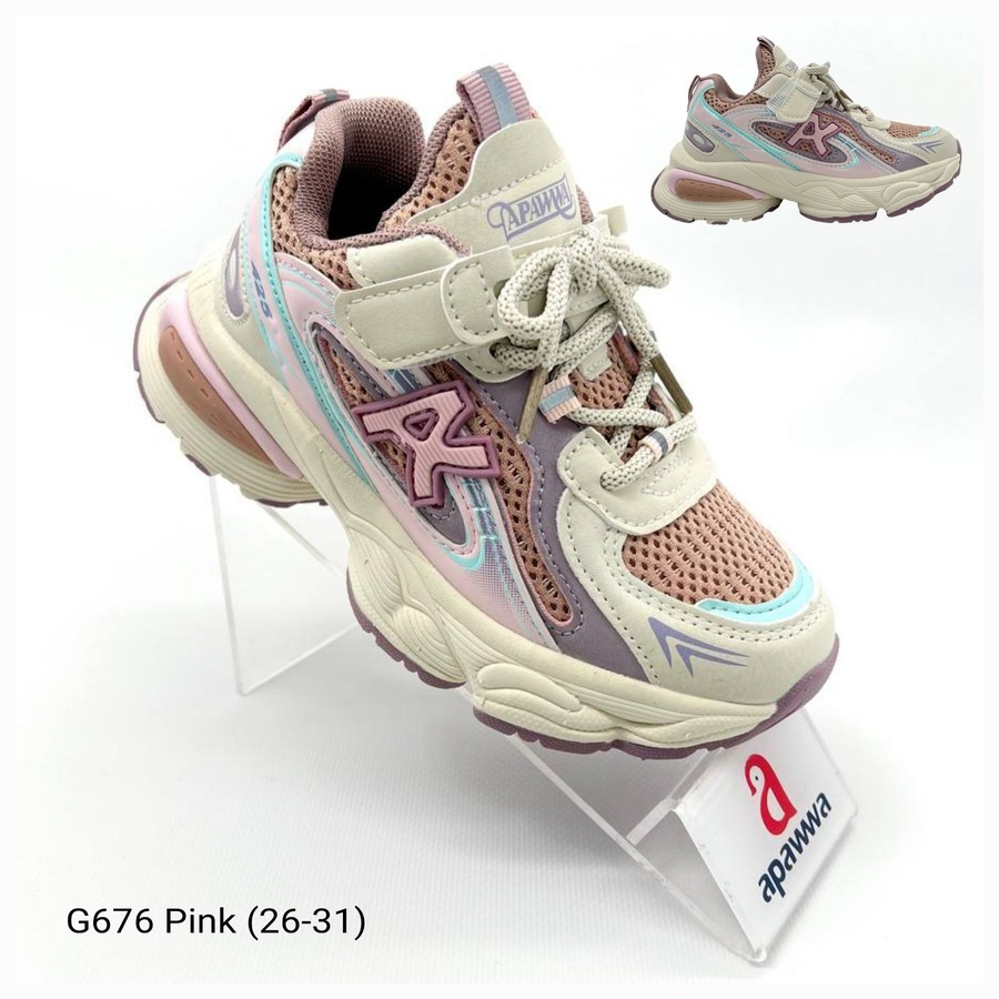 Apawwa Apa-G676 pink (демі) кросівки дитячі