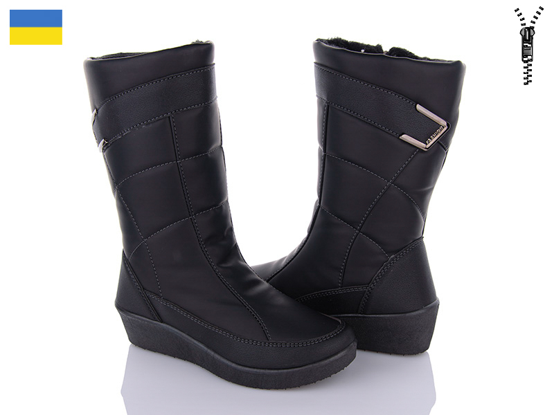 Paolla 442 чорний (зима) чоботи жіночі