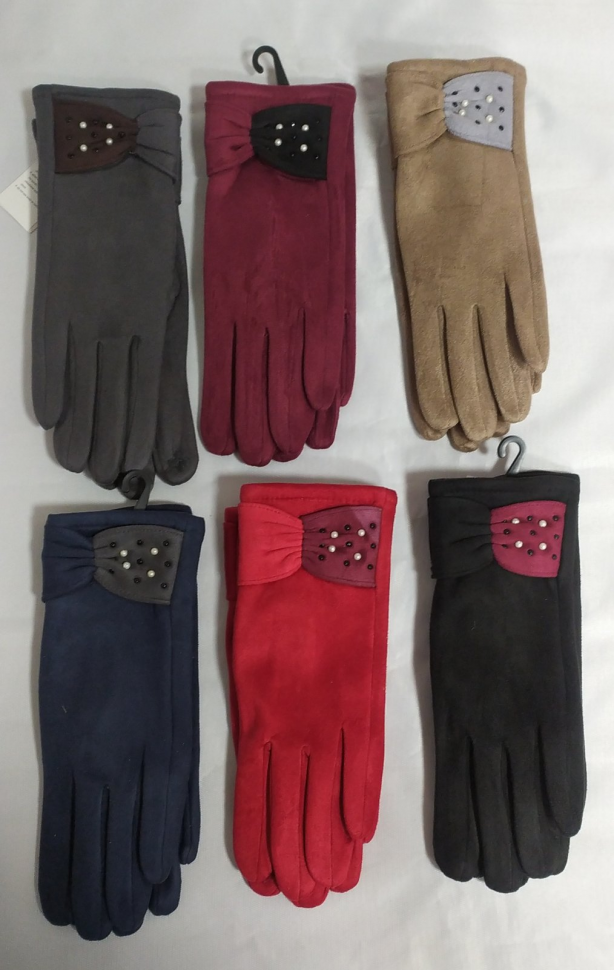 No Brand 17 mix (зима) перчатки женские