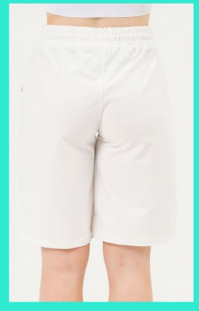 No Brand 8005 white (лето) шорты женские