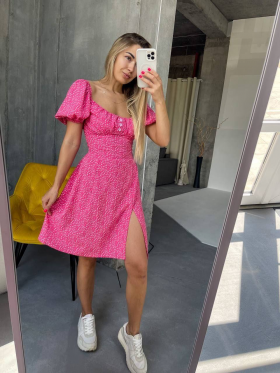 No Brand 0486 pink (лето) платье женские