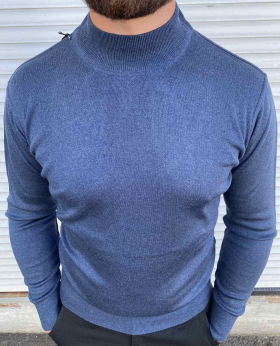 No Brand 3320 blue (деми) свитер мужские