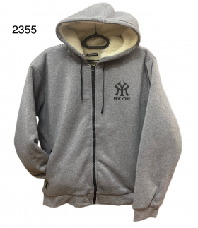 No Brand 2355A grey (зима) кофта спорт мужские