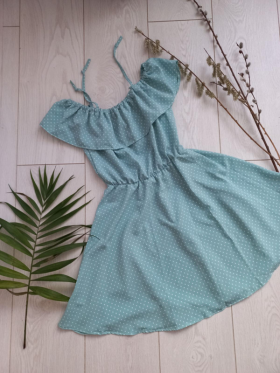 No Brand Q01-5 green (лето) платье детские