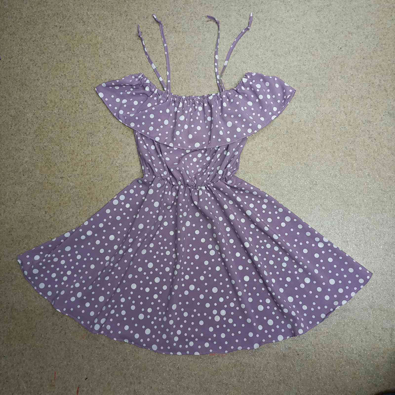 No Brand Q001-13 purple (лето) платье детские