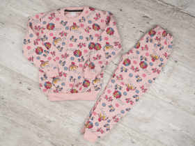No Brand 301018 pink (деми) пижама детские