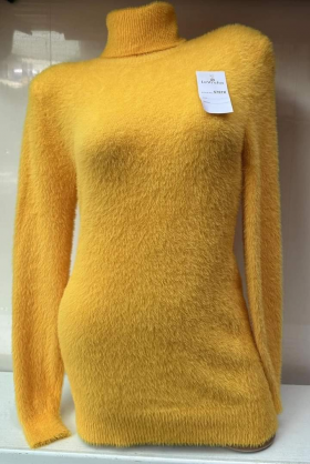 No Brand 5707 yellow (зима) свитер женские