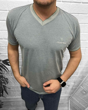 No Brand 33882 grey (лето) футболка мужские