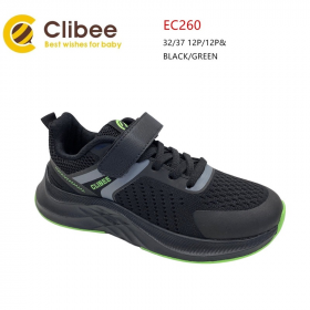 Clibee LD-EC260 black-green (демі) кросівки дитячі