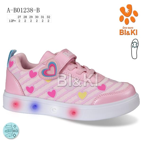 Bi&Ki 01238B LED (деми) кроссовки детские