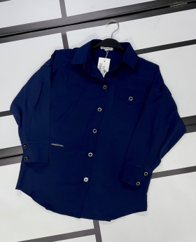 No Brand 8656 blue (демі) сорочка дитячі