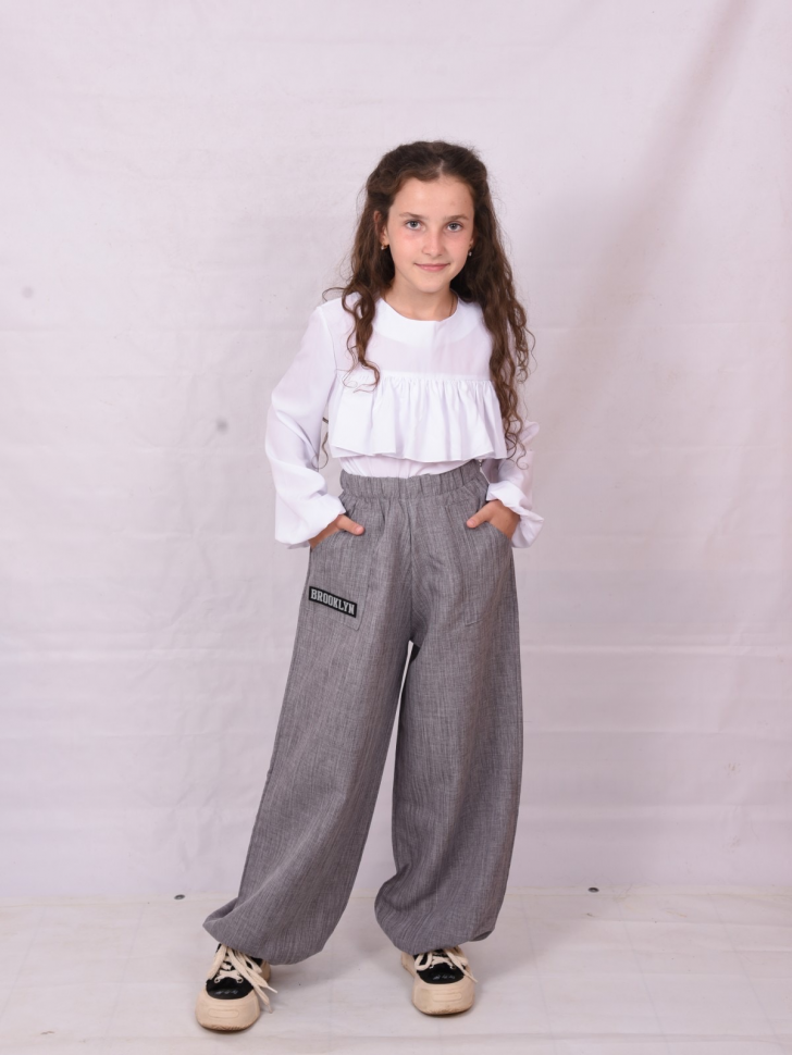 No Brand EL4 d.grey (демі) дитячі штани
