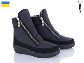 Paolla Т4 чорний (зима) ботинки женские