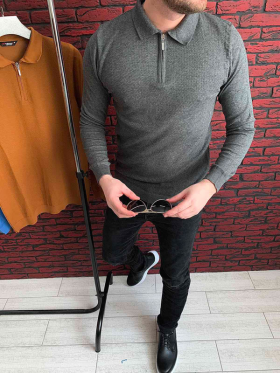 No Brand S803 grey (деми) свитер мужские