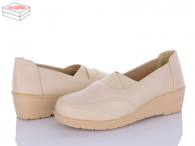 Minghong 797 beige (демі) жіночі туфлі