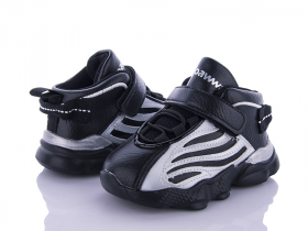 Apawwa DC40 black-silver (демі) кросівки дитячі