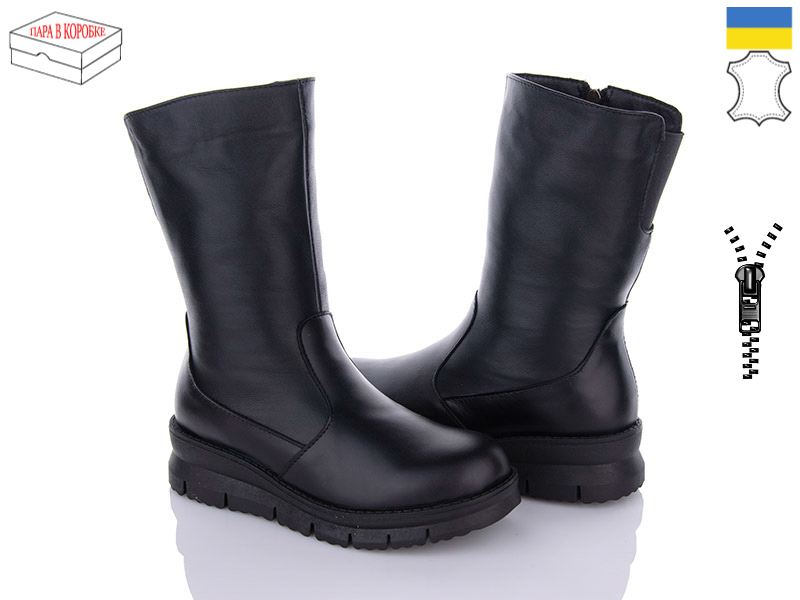 Crumina 133 черний (зима) черевики жіночі
